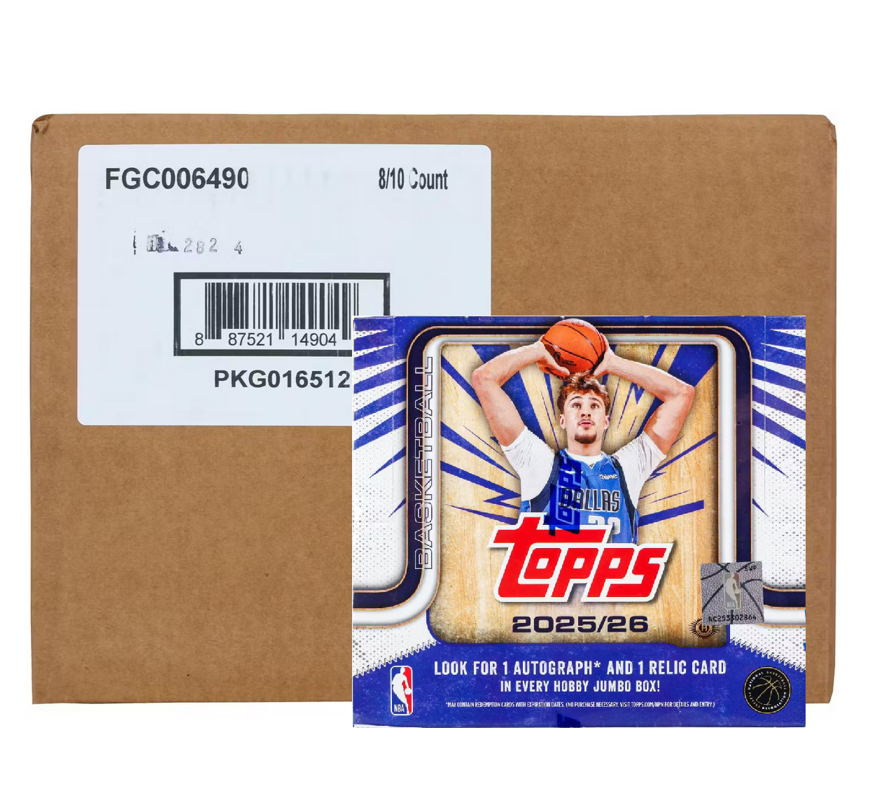 2025-26 Topps Basketball Hobby Jumbo 8-Box Case