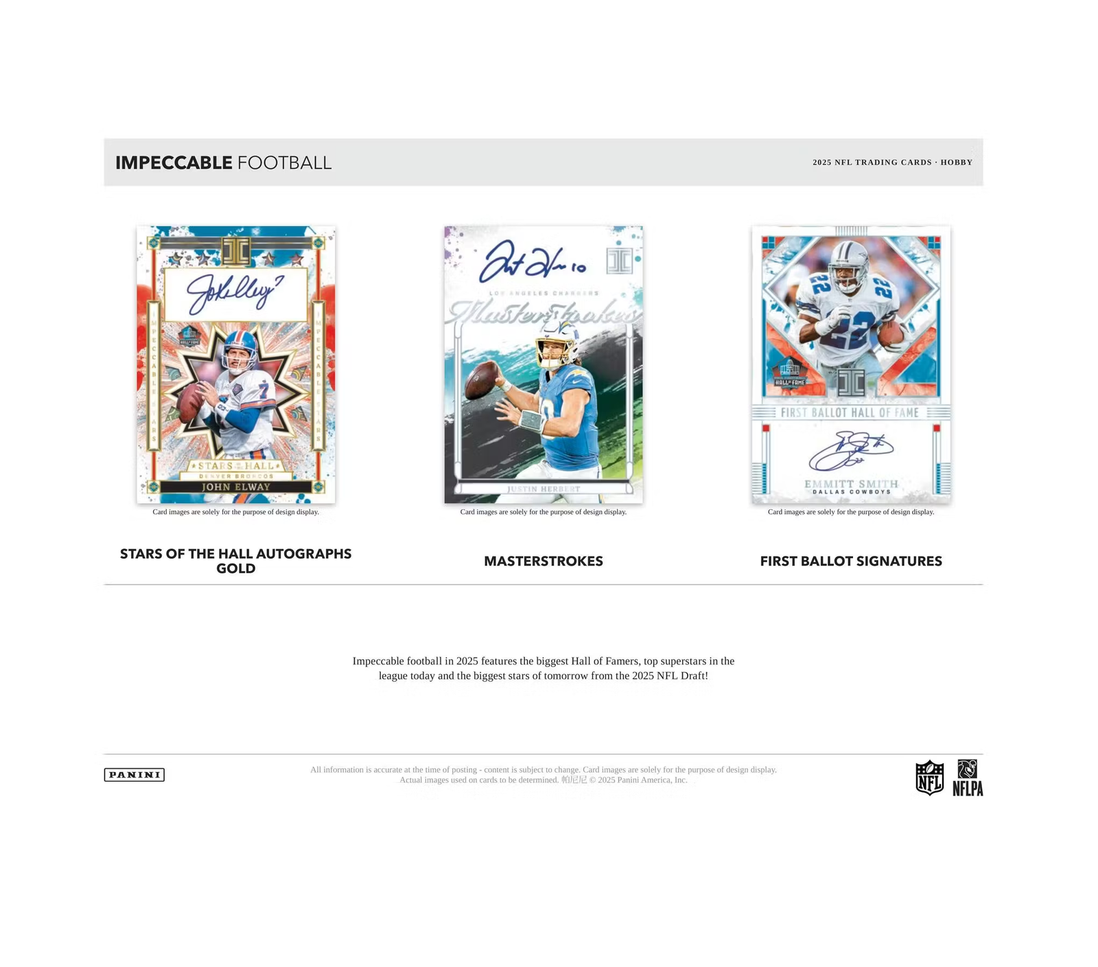 2025 Panini Impeccable Football Hobby 3-Box Case