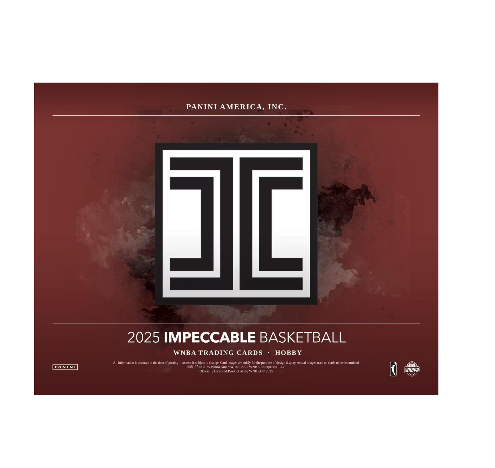 2025 Panini Impeccable WNBA Basketball Hobby Box