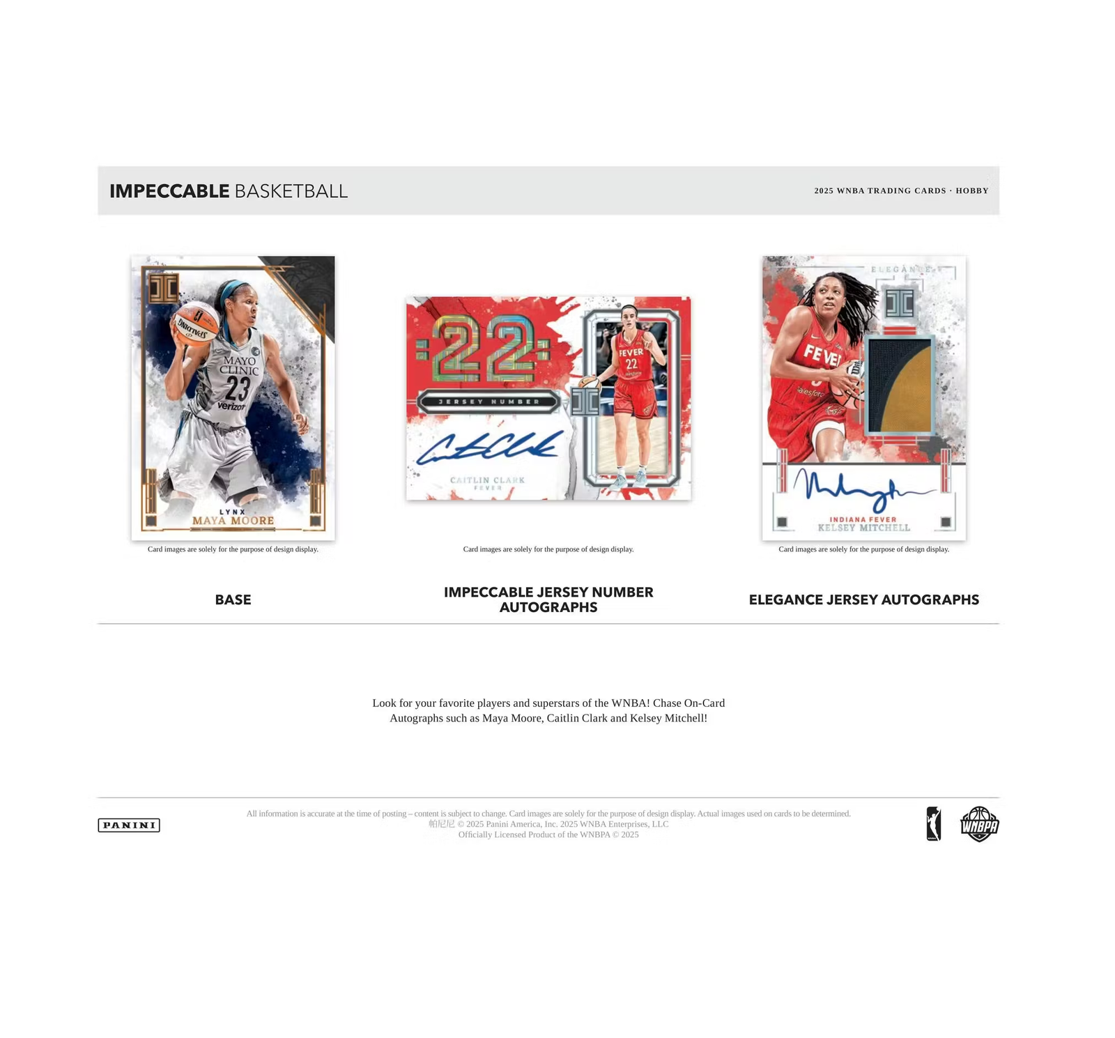 2025 Panini Impeccable WNBA Basketball Hobby Box
