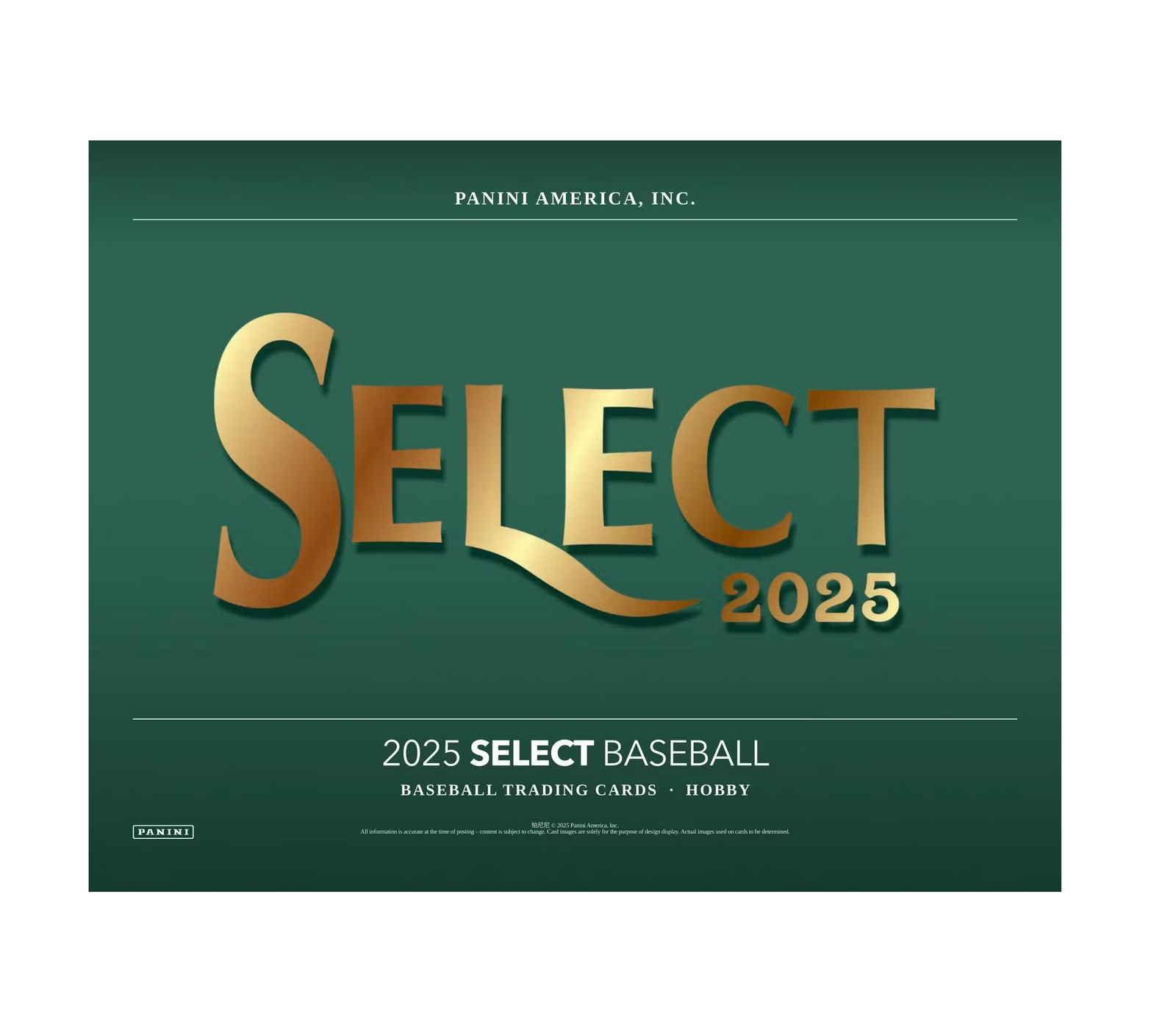 2025 Panini Select Baseball Hobby Box