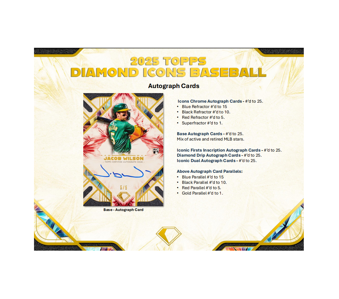 2025 Topps Diamond Icons Baseball Hobby Box