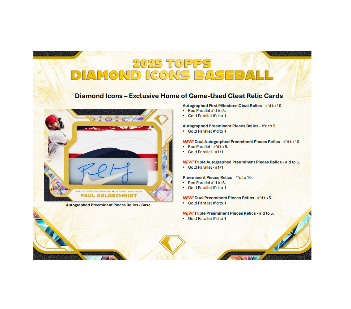 2025 Topps Diamond Icons Baseball Hobby Box