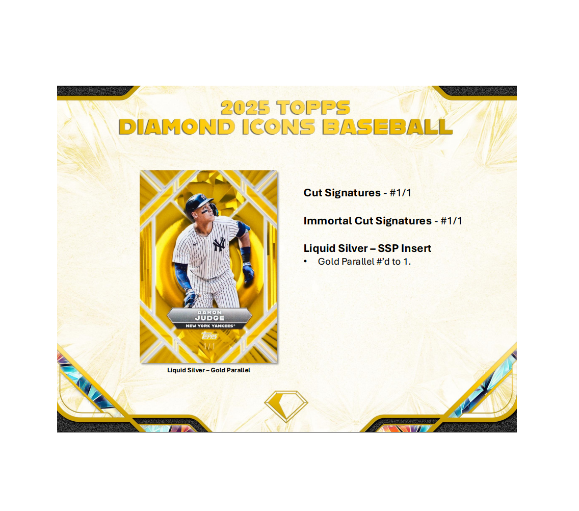 2025 Topps Diamond Icons Baseball Hobby Box