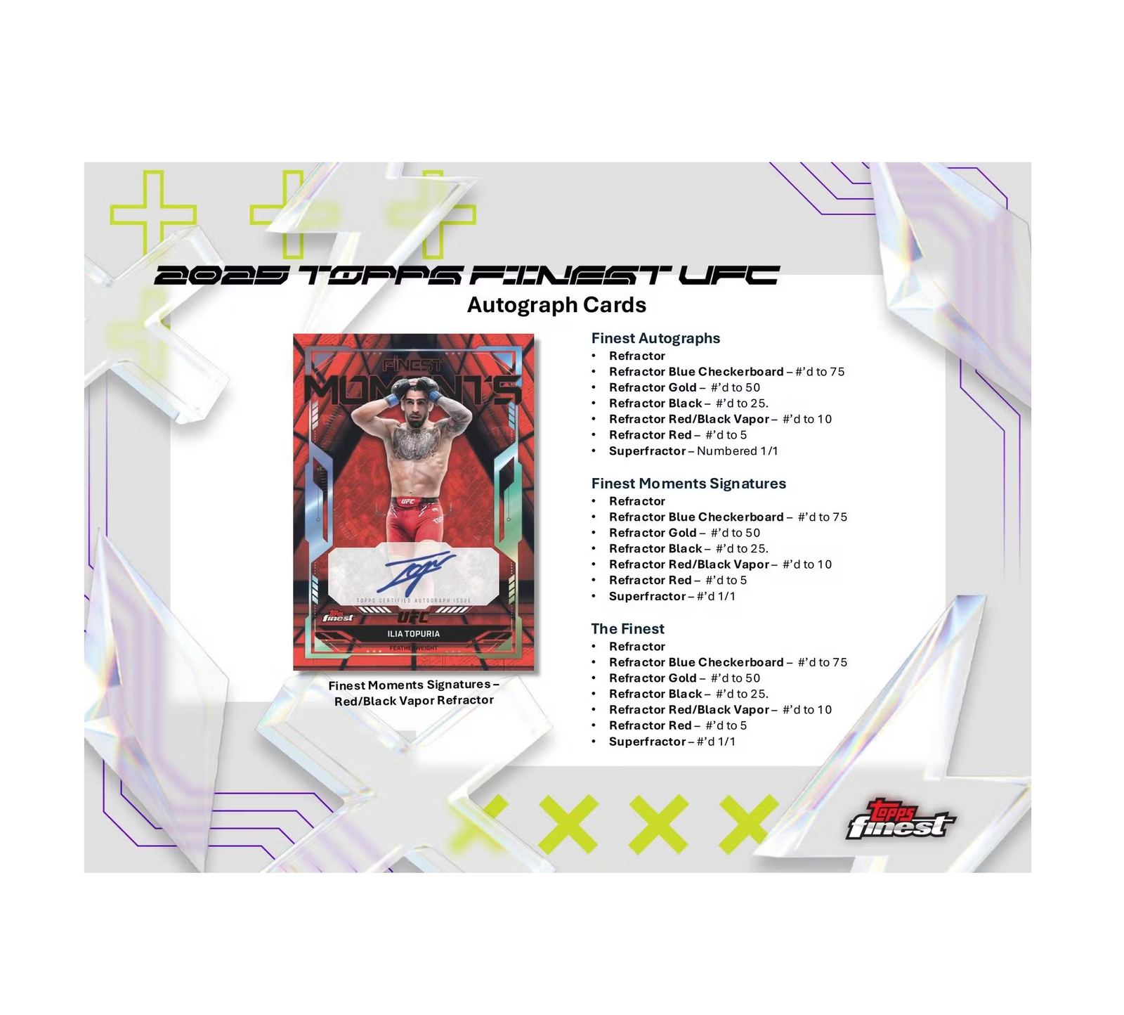 2025 Topps UFC Finest Hobby Box