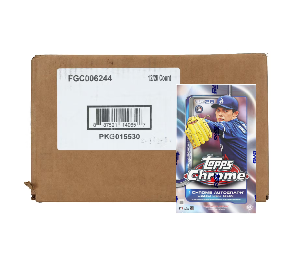 2025 Topps Chrome Baseball Hobby 12-Box Case