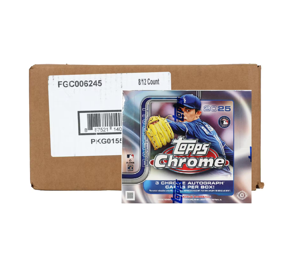 2025 Topps Chrome Baseball Jumbo Hobby 8-Box Case