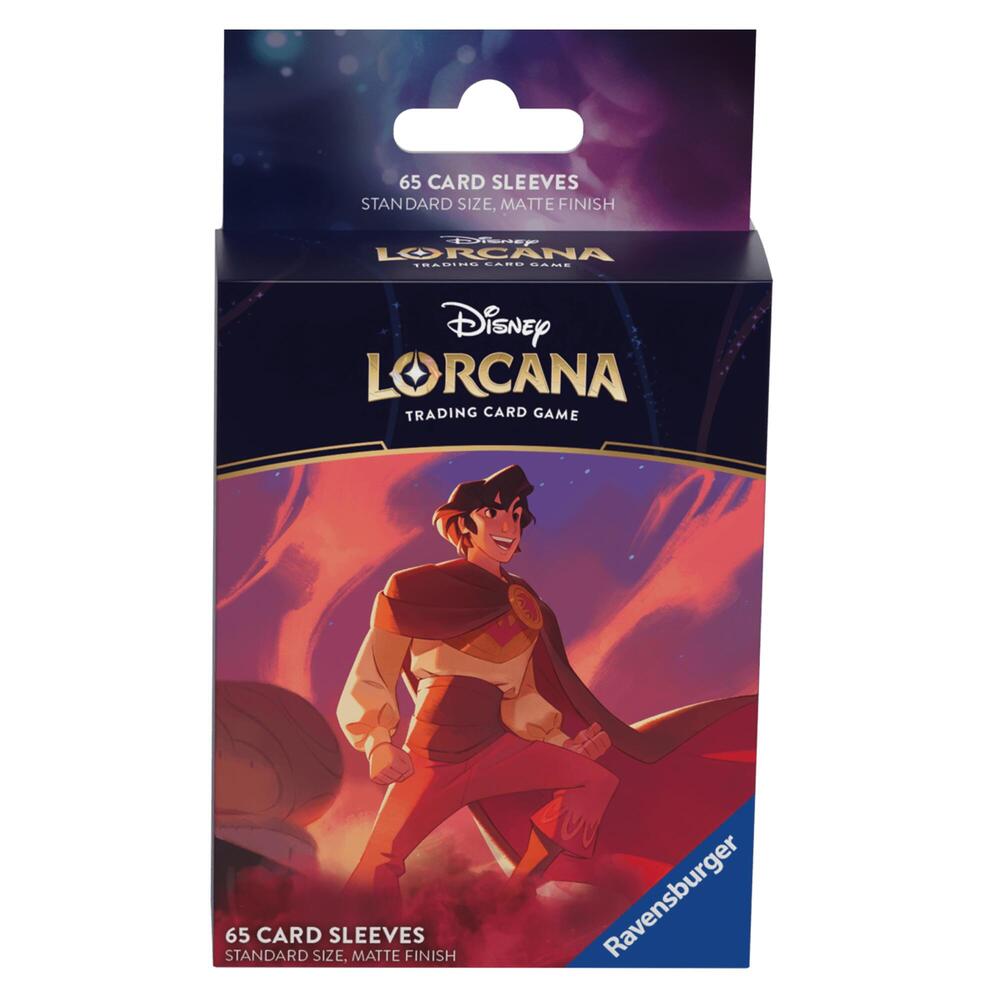 Disney Lorcana Card Sleeves - Aladdin - Heroic Outlaw (65-Pack) The Awesome Card Shop Disney Lorcana Card Sleeves - Aladdin - Heroic Outlaw (65-Pack) The Awesome Card Shop