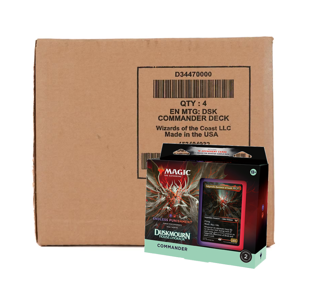 Magic the Gathering Duskmourn House of Horror Commander 4-Deck Case