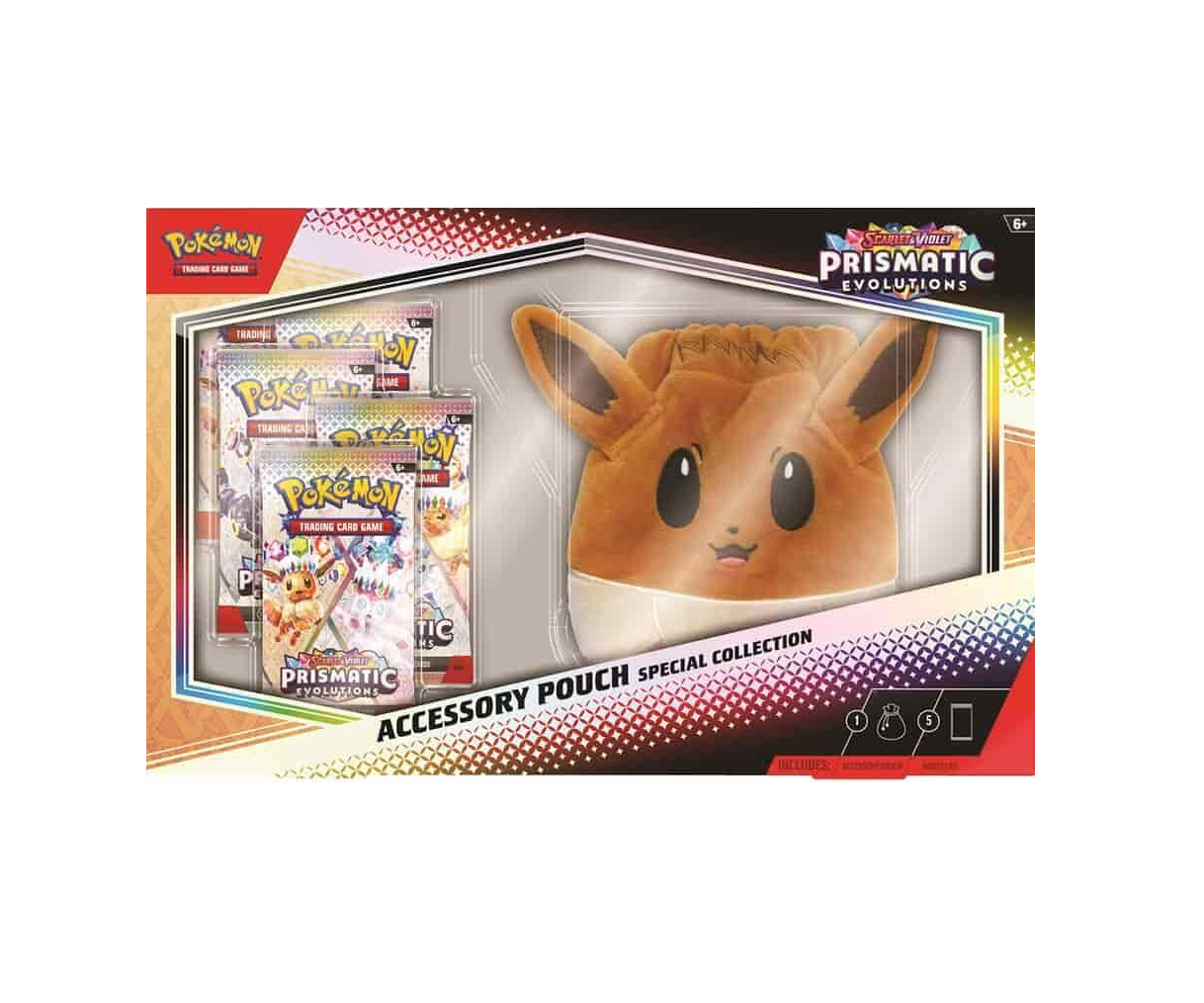 Pokemon Scarlet & Violet Prismatic Evolutions Accessory Pouch Special Collection Box
