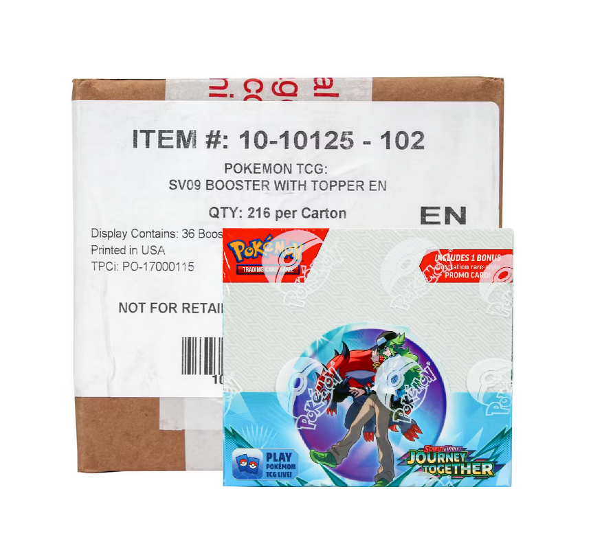 Pokemon Scarlet and Violet Journey Together Booster 6-Box Case The Awesome Card Shop Pokemon Scarlet and Violet Journey Together Booster 6-Box Case The Awesome Card Shop