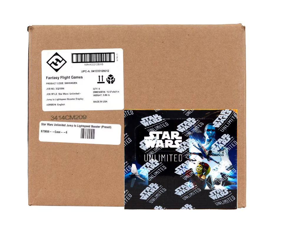 Star Wars Unlimited Jump to Lightspeed Booster 6-Box Case – The Awesome  Card Shop