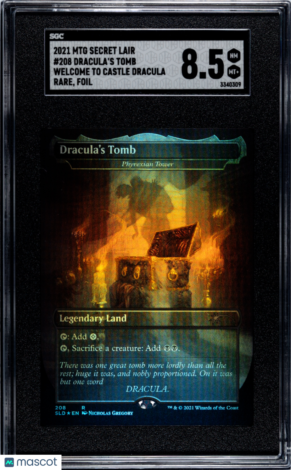 2021 Magic: The Gathering Dracula's Tomb #208 SGC 8.5 The Awesome Card Shop 2021 Magic: The Gathering Dracula's Tomb #208 SGC 8.5 The Awesome Card Shop