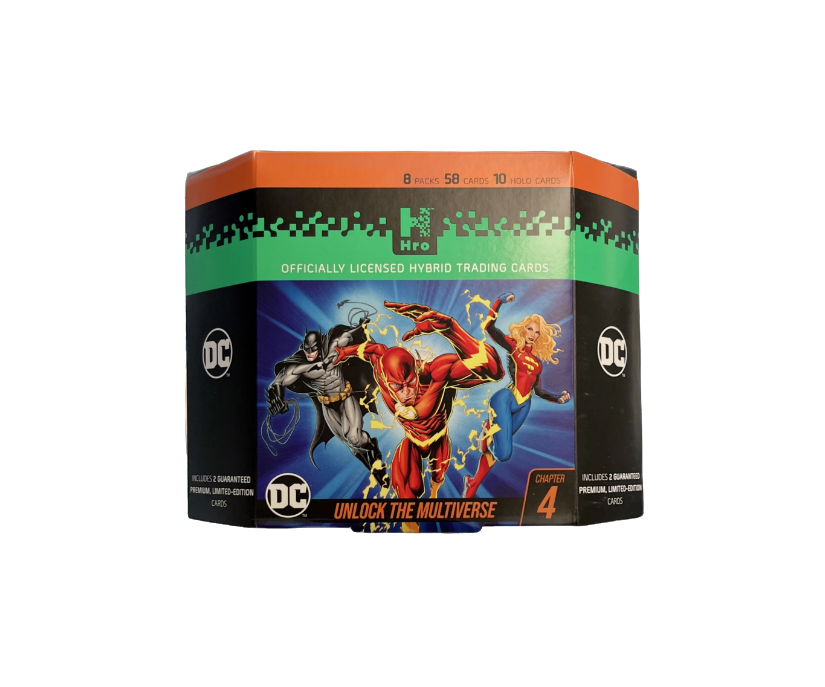 HRO DC Chapter 4 Unlock The Multiverse Trading Cards 8 Pack Premium Starter Box