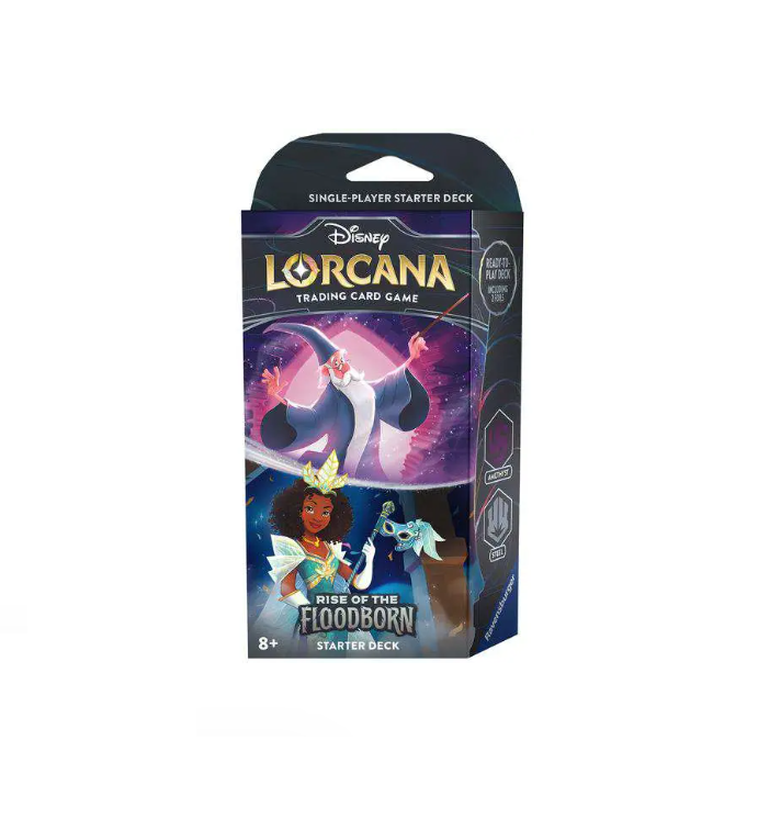 Disney Lorcana Rise Of The Floodborn Starter Deck (Amethyst & Steel)