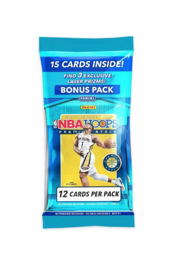 2019/20 Panini NBA Hoops Premium Stock Basketball Cello Pack