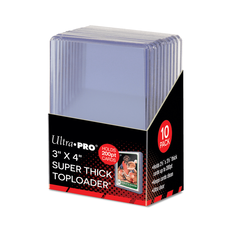 Ultra Pro 3" x 4" Super Thick 200PT Toploaders