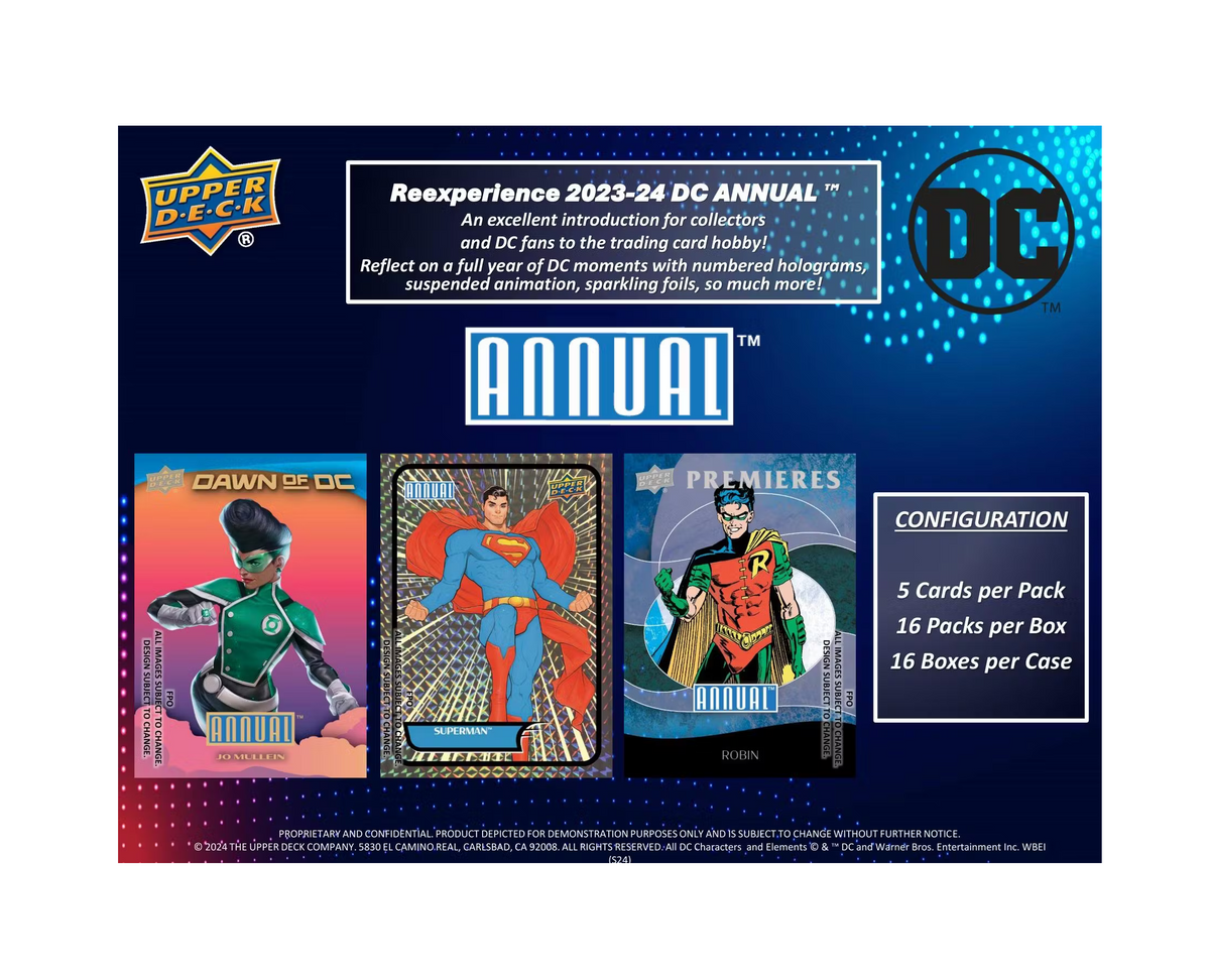 2023-24 Upper Deck DC Annual Trading Cards Hobby Box – The Awesome