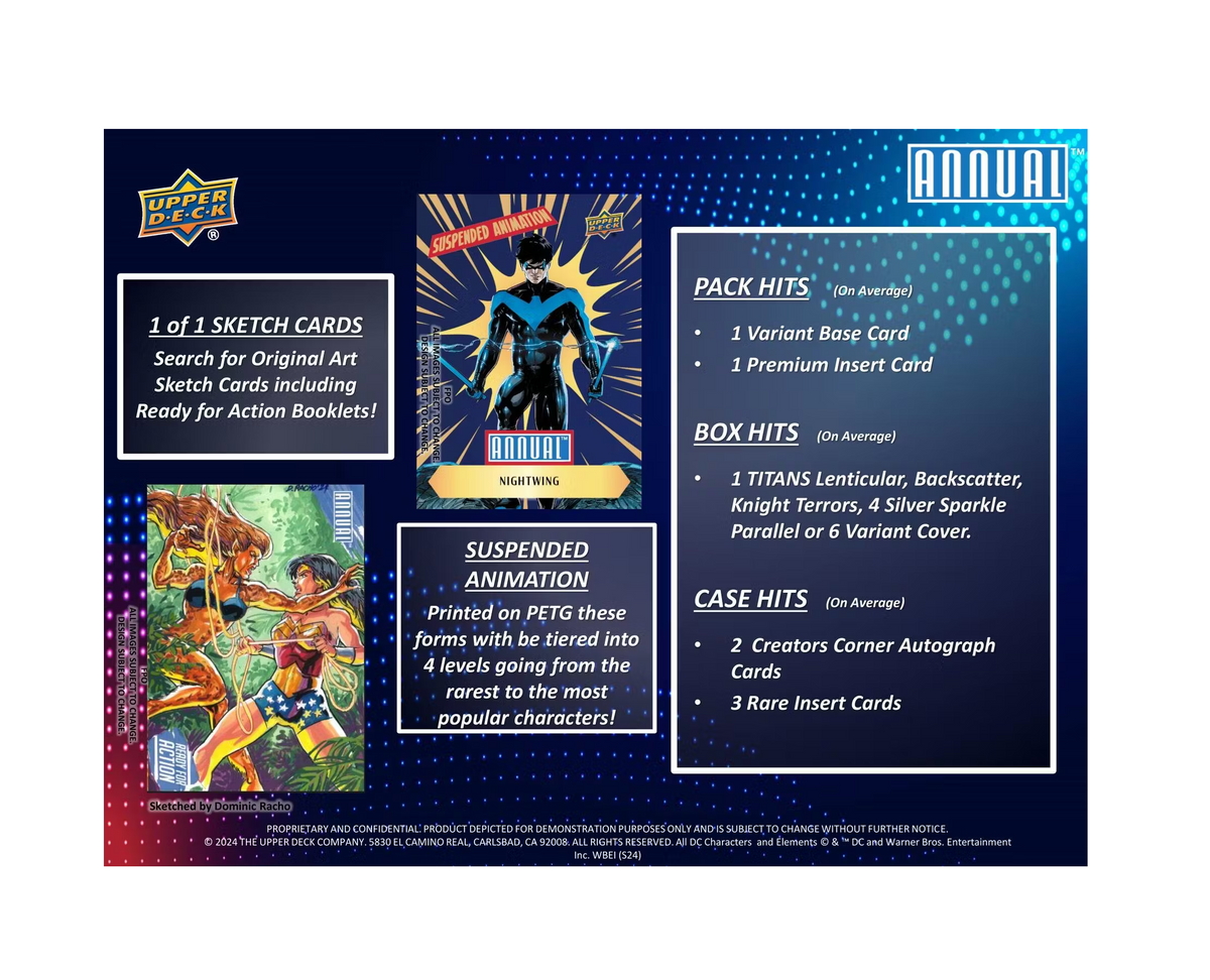 rare dc cards 2023-24 Upper Deck DC Annual Hobby Pack