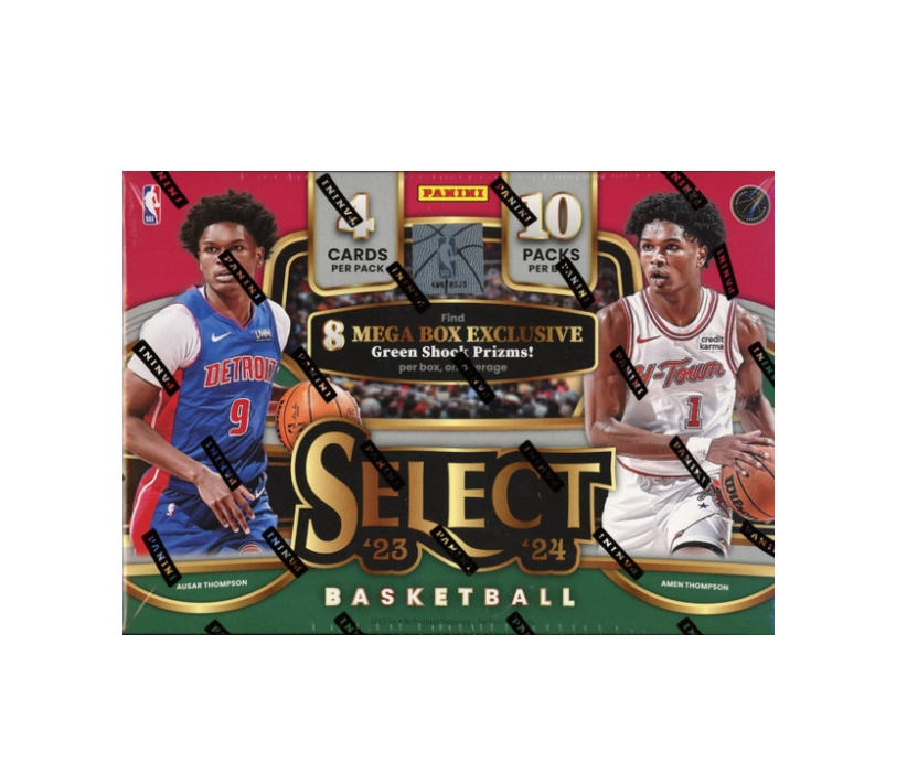 2023-24 Panini Select Basketball Mega Box (Green Shock Prizm)