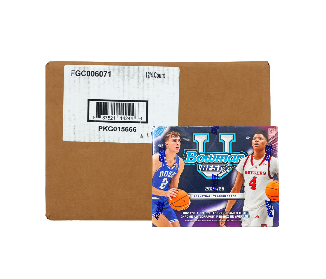 2024-25 Bowman University Best Basketball Hobby 12-Box Case