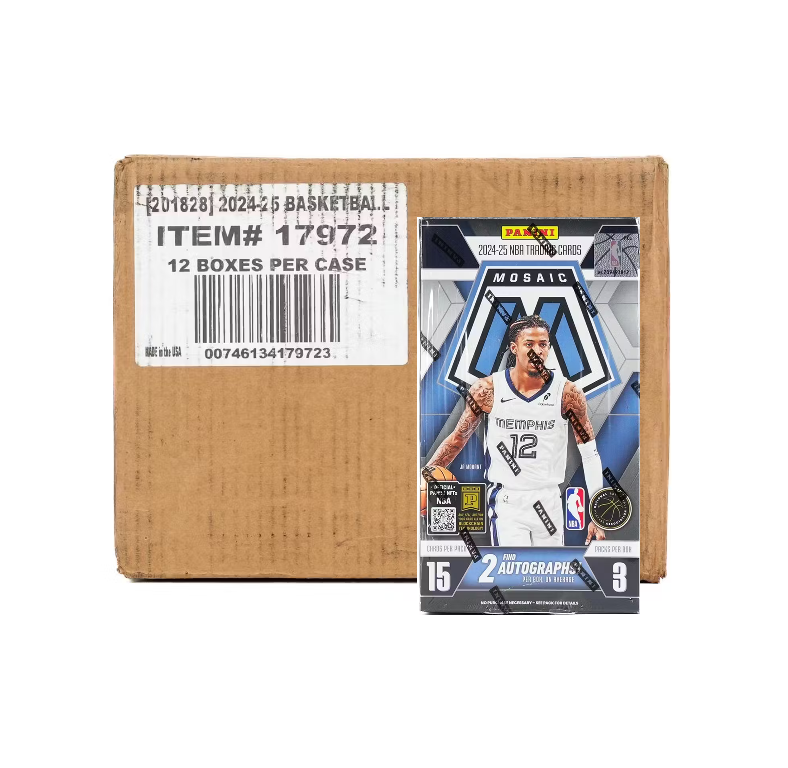2024-25 Panini Mosaic Basketball Hobby 12-Box Case