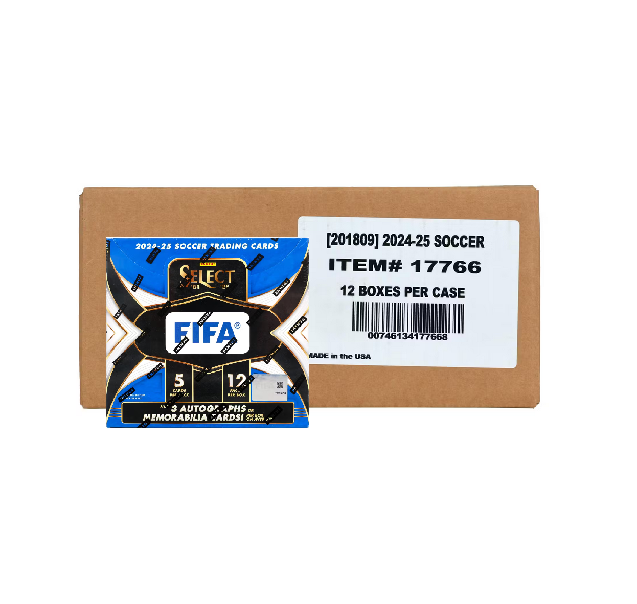 2024-25 Panini Select FIFA Soccer Hobby 12-Box Case