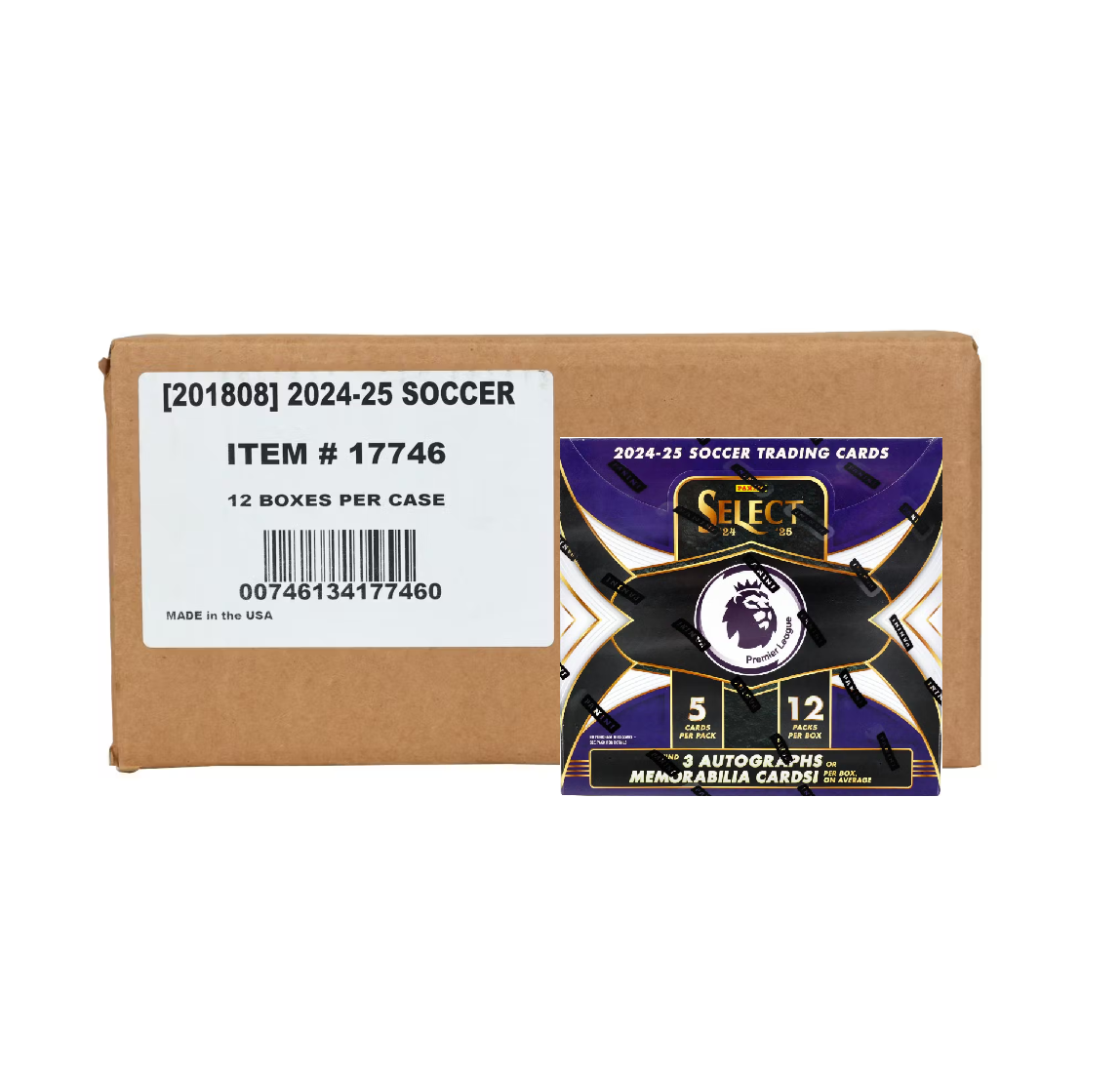 2024-25 Panini Select Premier League Soccer Hobby 12-Box Case
