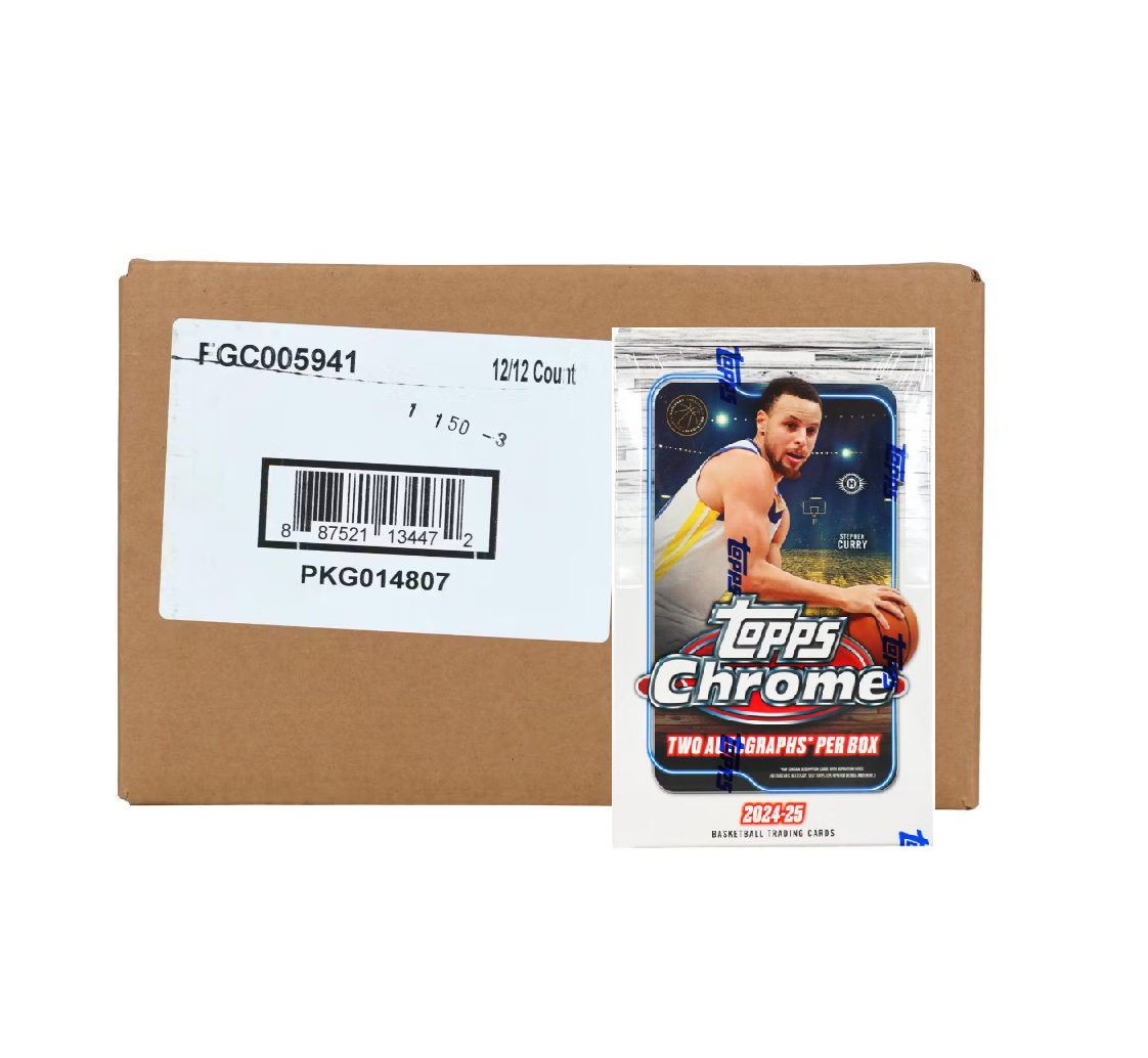 2024-25 Topps Chrome Basketball Hobby 12-Box Case