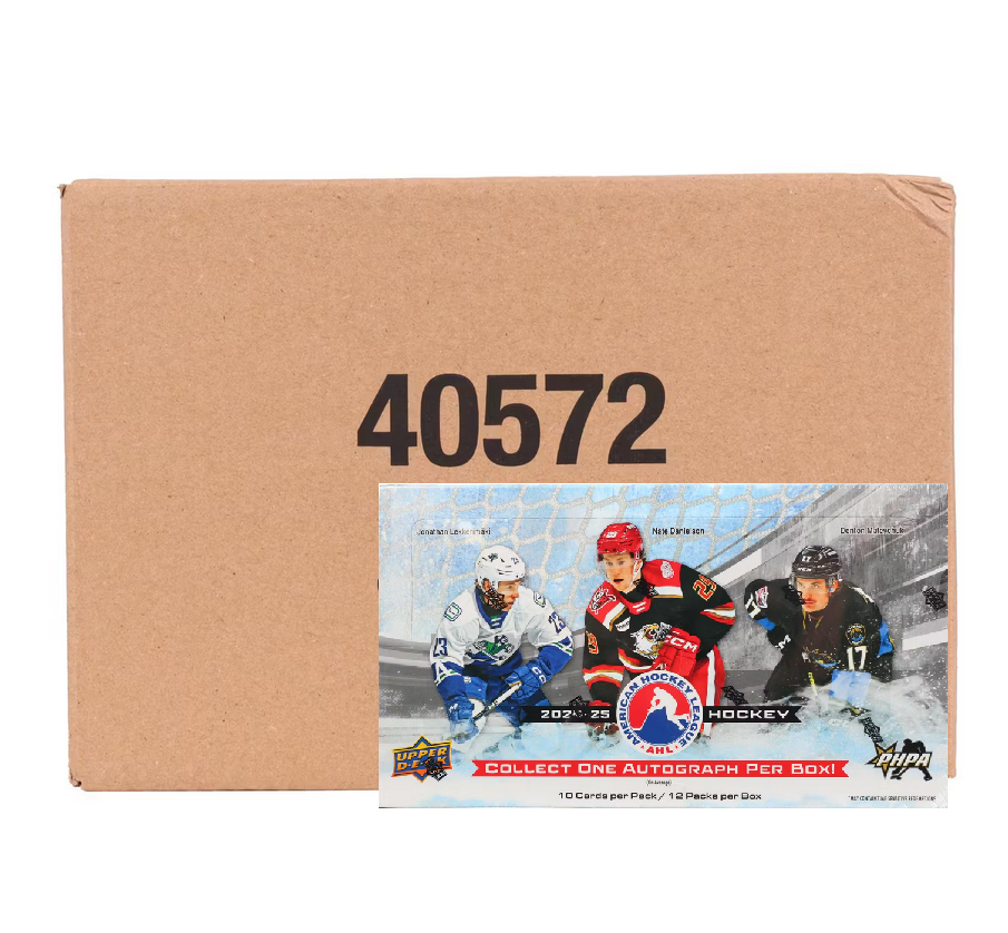 2024-25 Upper Deck AHL Hockey Hobby 12-Box Case