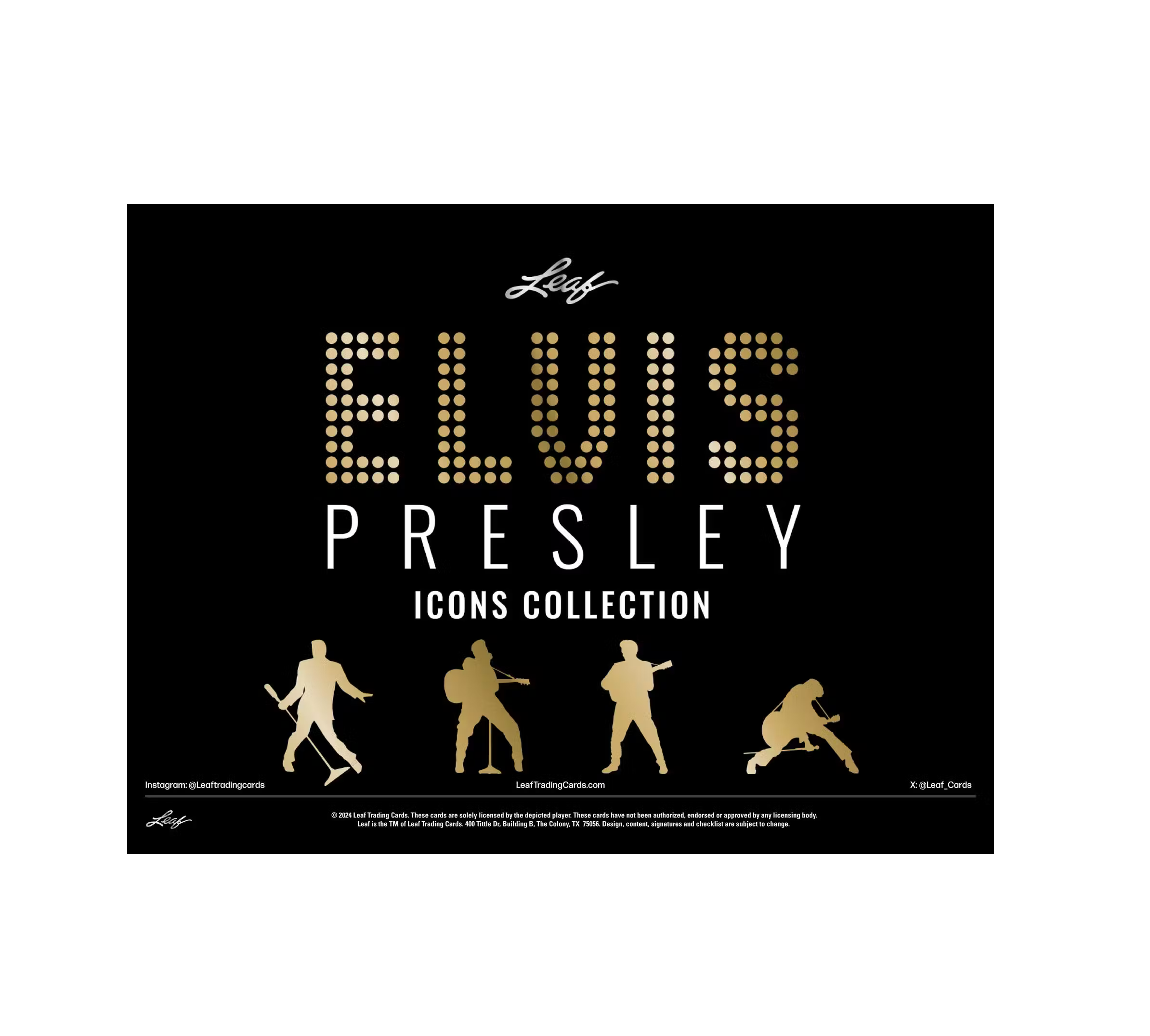 2024 Leaf Elvis Presley Icons Collection Hobby Box