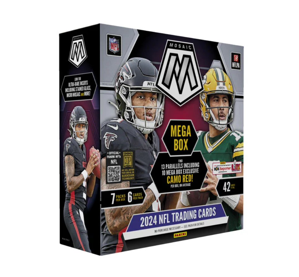 2024 Panini Mosaic Football Hobby Mega Box (Red Camo)