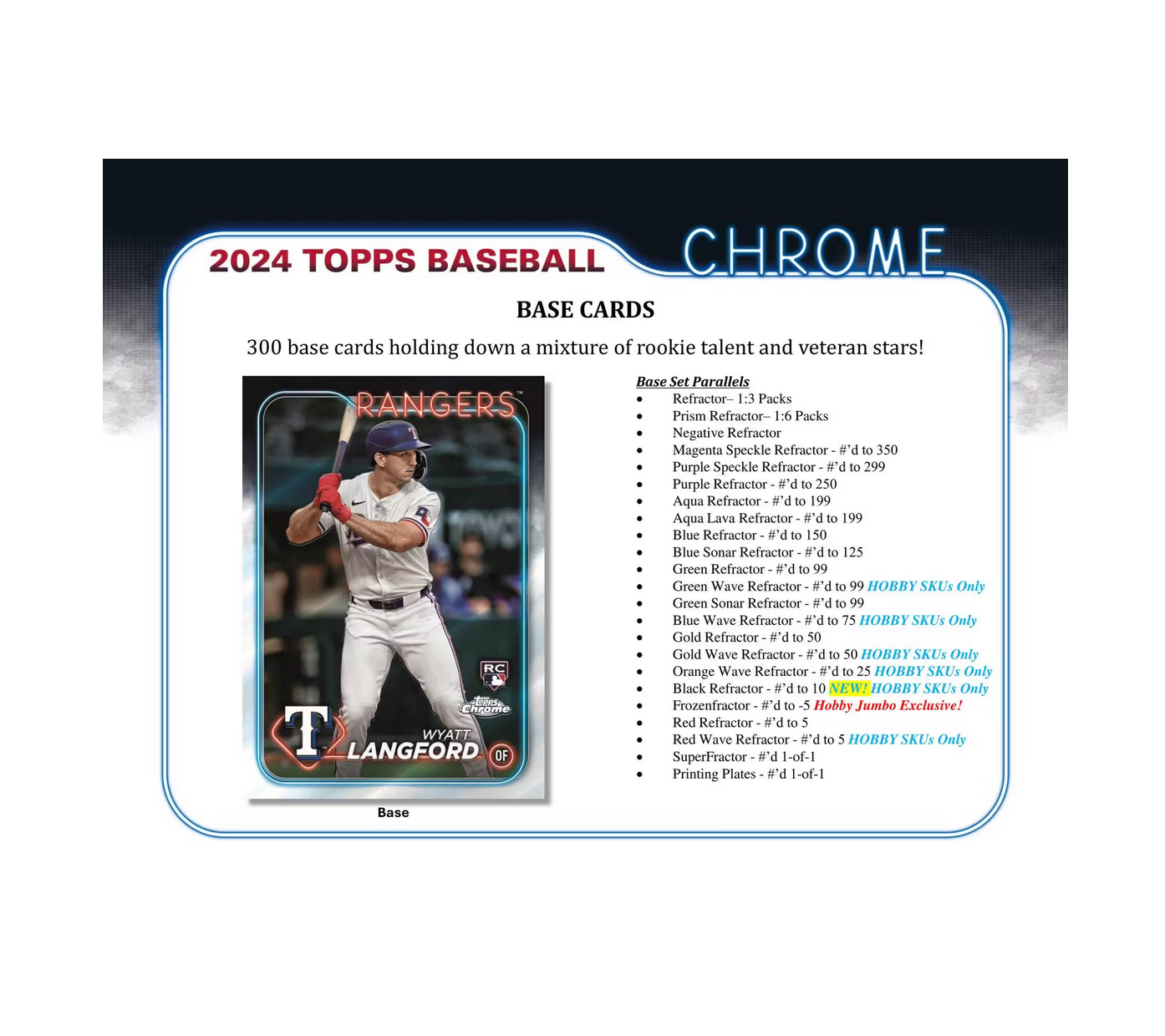2024 Topps Chrome Baseball Hobby Jumbo Box
