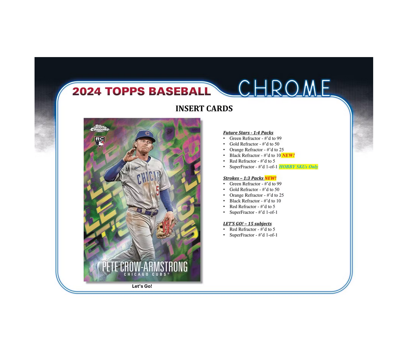 2024 Topps Chrome Baseball Delight 6-Box Case