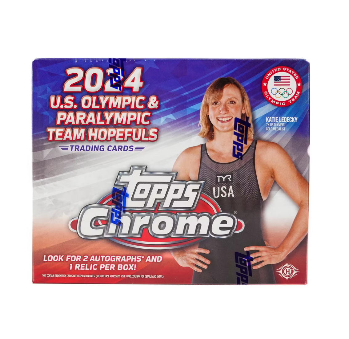 2024 Topps Chrome US Olympic & Paralympic Hopefuls Hobby Box