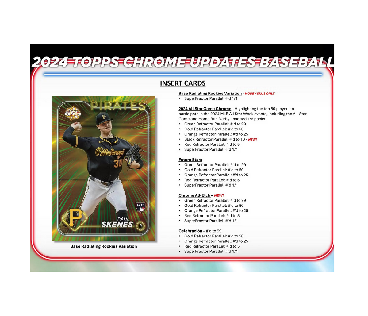 2024 Topps Chrome Update Series Baseball Breaker