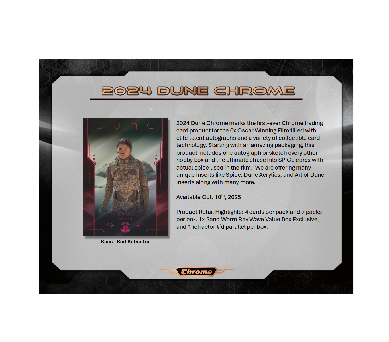 2024 Topps Dune Chrome Blaster Box