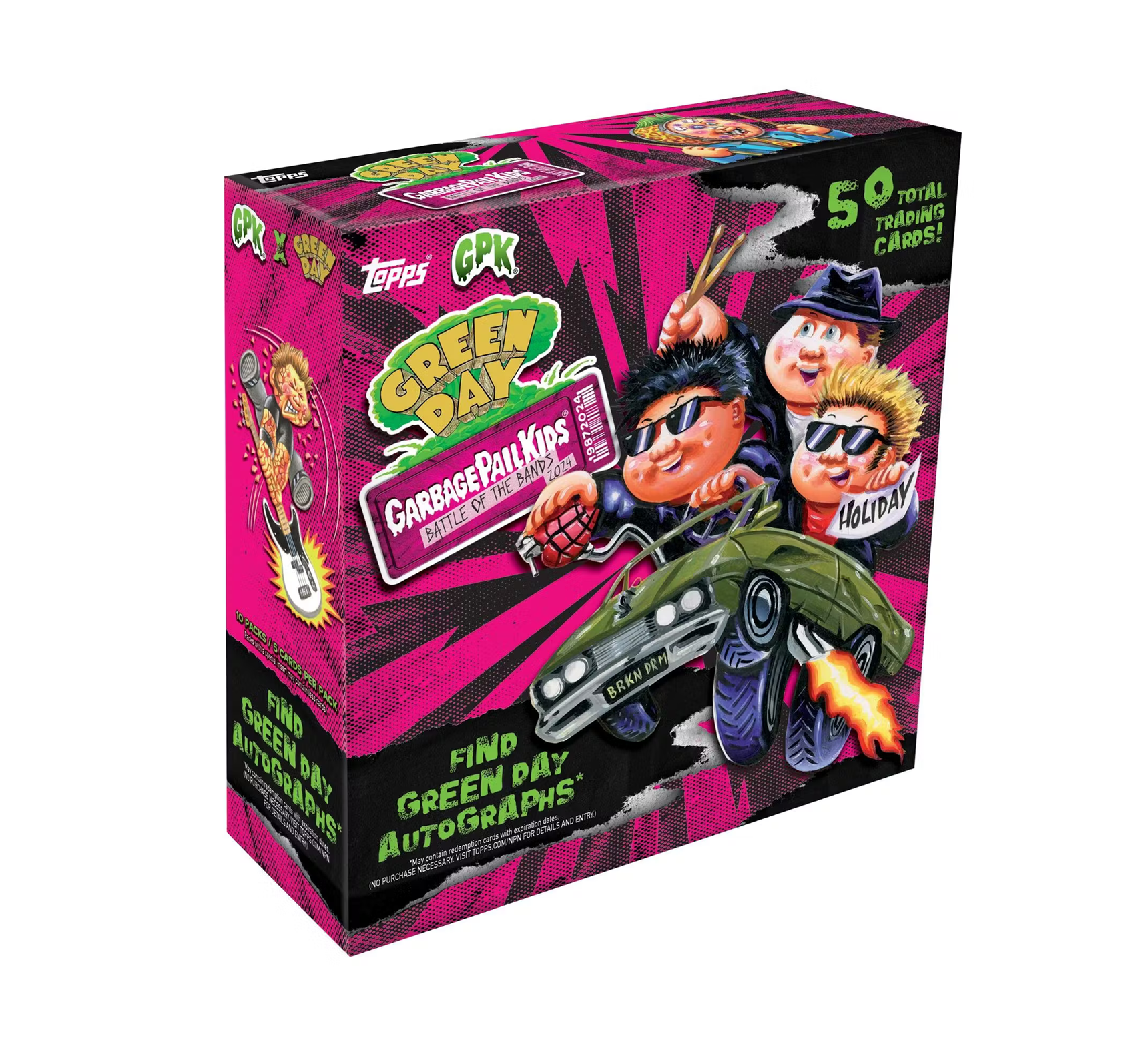 2024 Topps Garbage Pail Kids Battle Of The Bands: Green Day Hobby Box