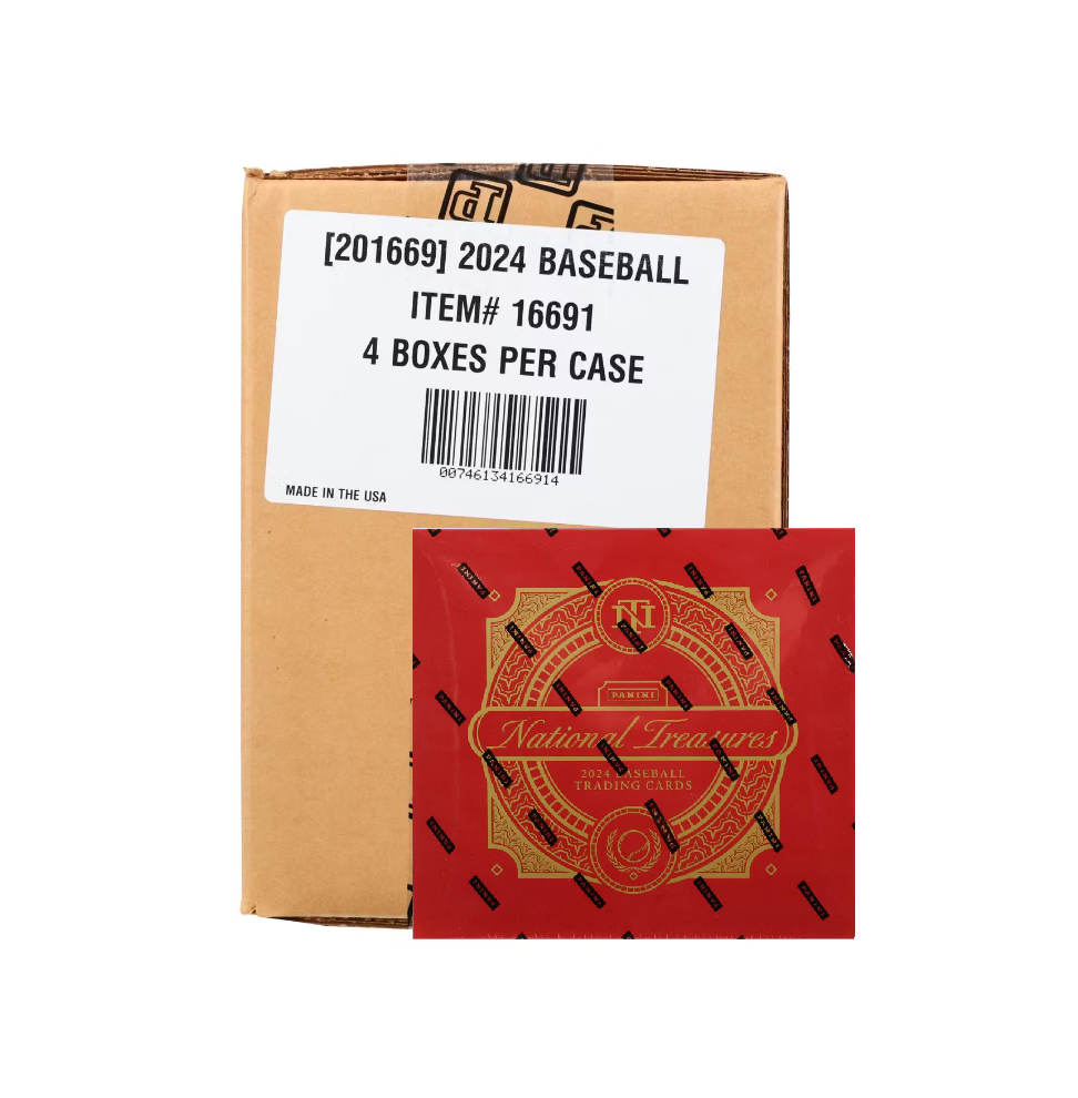 2024 Panini National Treasures Baseball Hobby 4-Box Case