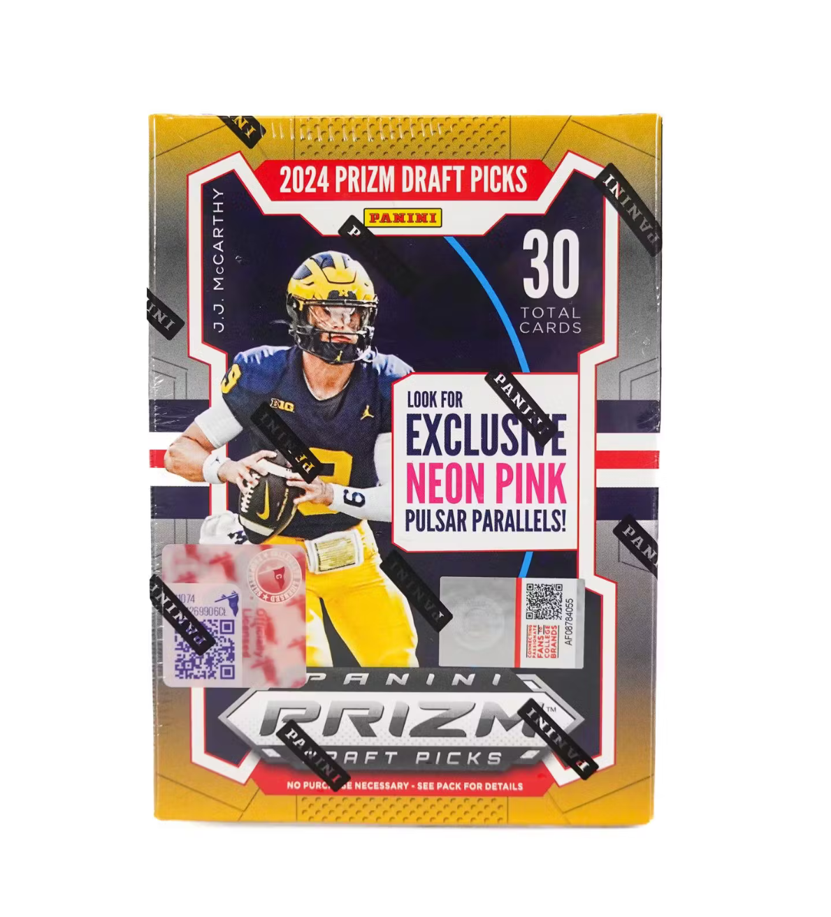 2024 Panini Prizm Draft Picks Football Hobby Blaster Box (Neon Pink Pulsar)