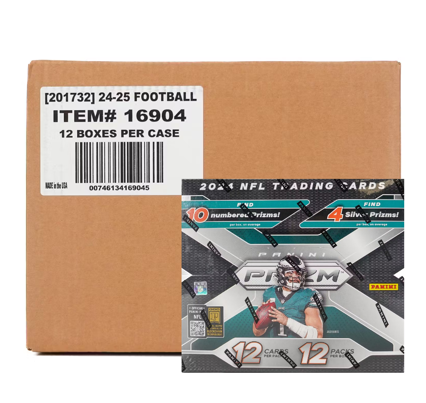 2024 Panini Prizm Football Hobby 12-Box Case