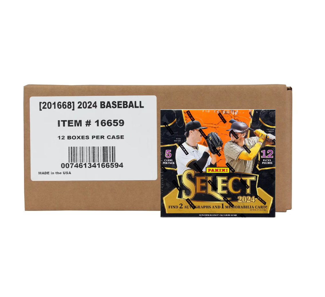 2024 Panini Select Baseball Hobby 12-Box Case