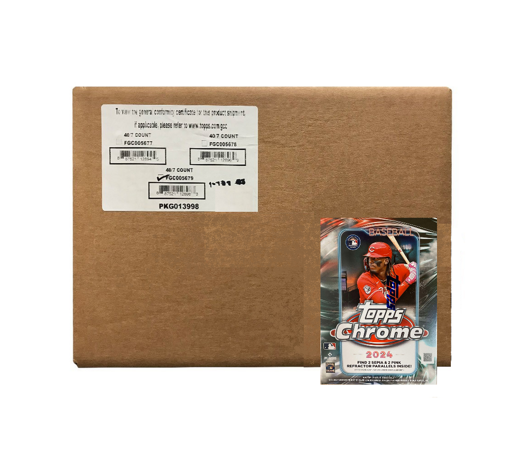 2024 Topps Chrome Baseball Blaster 40-Box Case