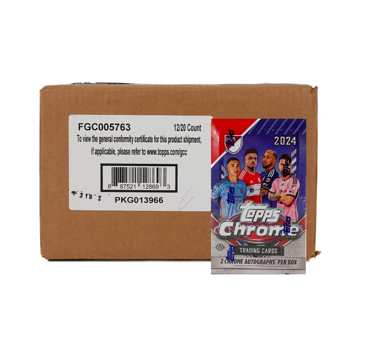 2024 Topps Chrome MLS Soccer Hobby 12-Box Case