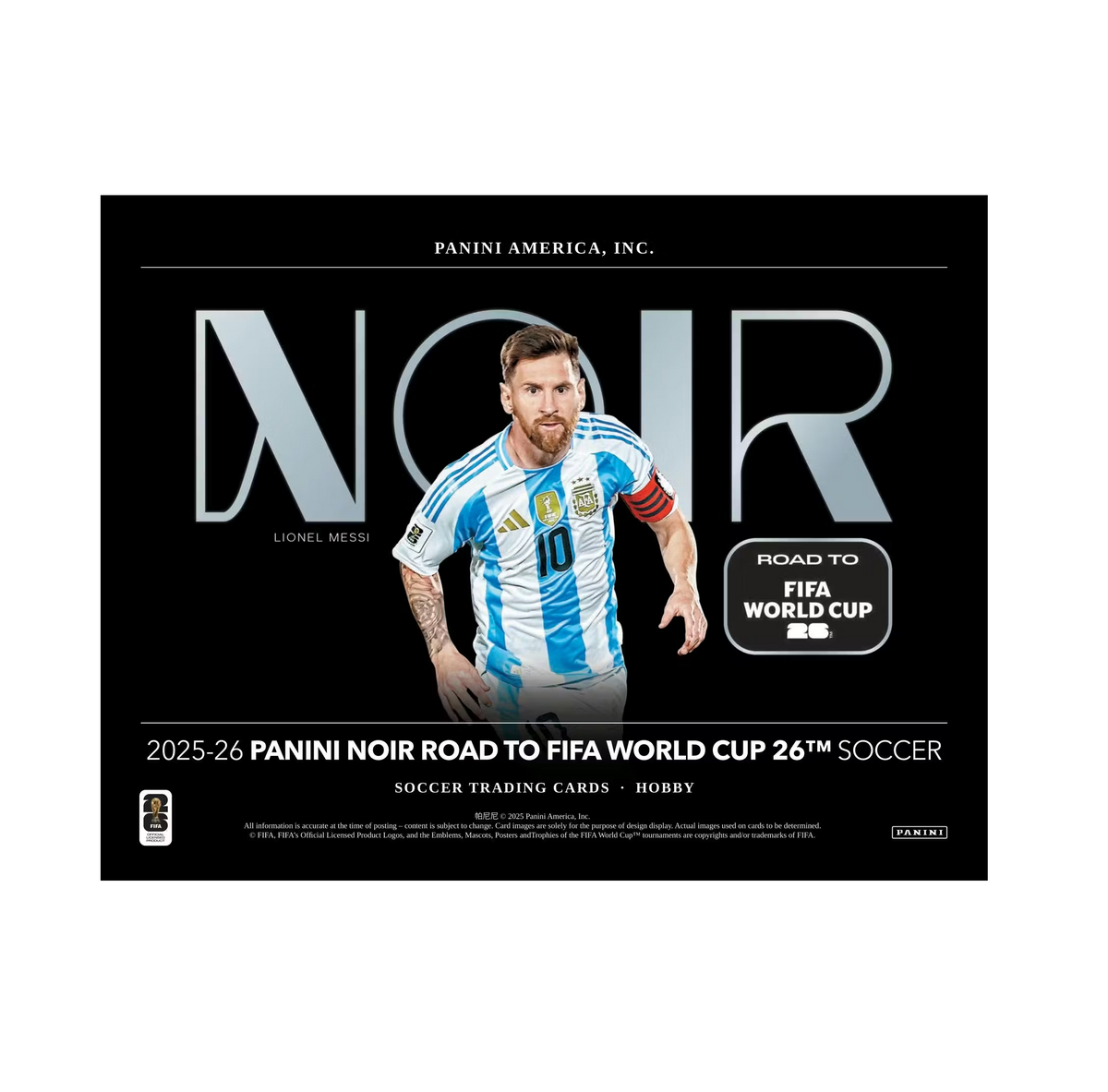 2025-26 Panini Noir Road to FIFA World Cup Soccer Hobby Box – The 