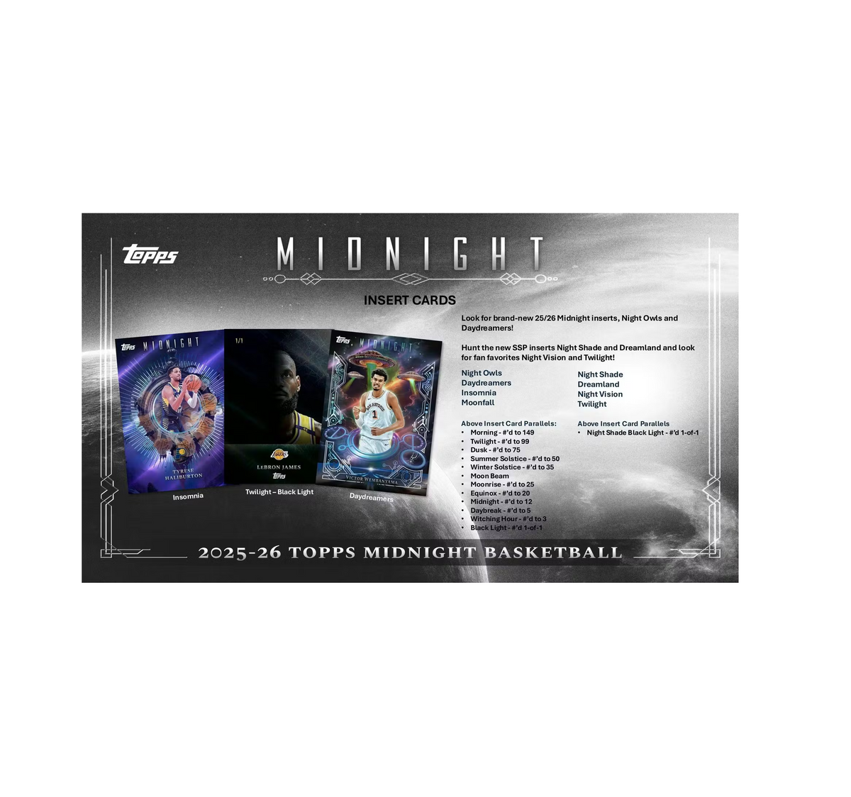 2025-26 Topps Midnight Basketball Hobby Box – The Awesome Card Shop