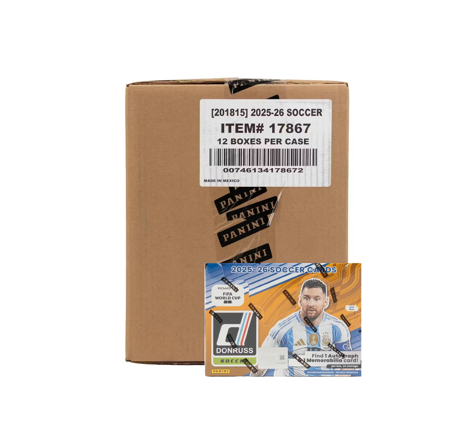 2025-26 Panini Donruss Road To FIFA World Cup 26 Soccer Hobby 12-Box Case