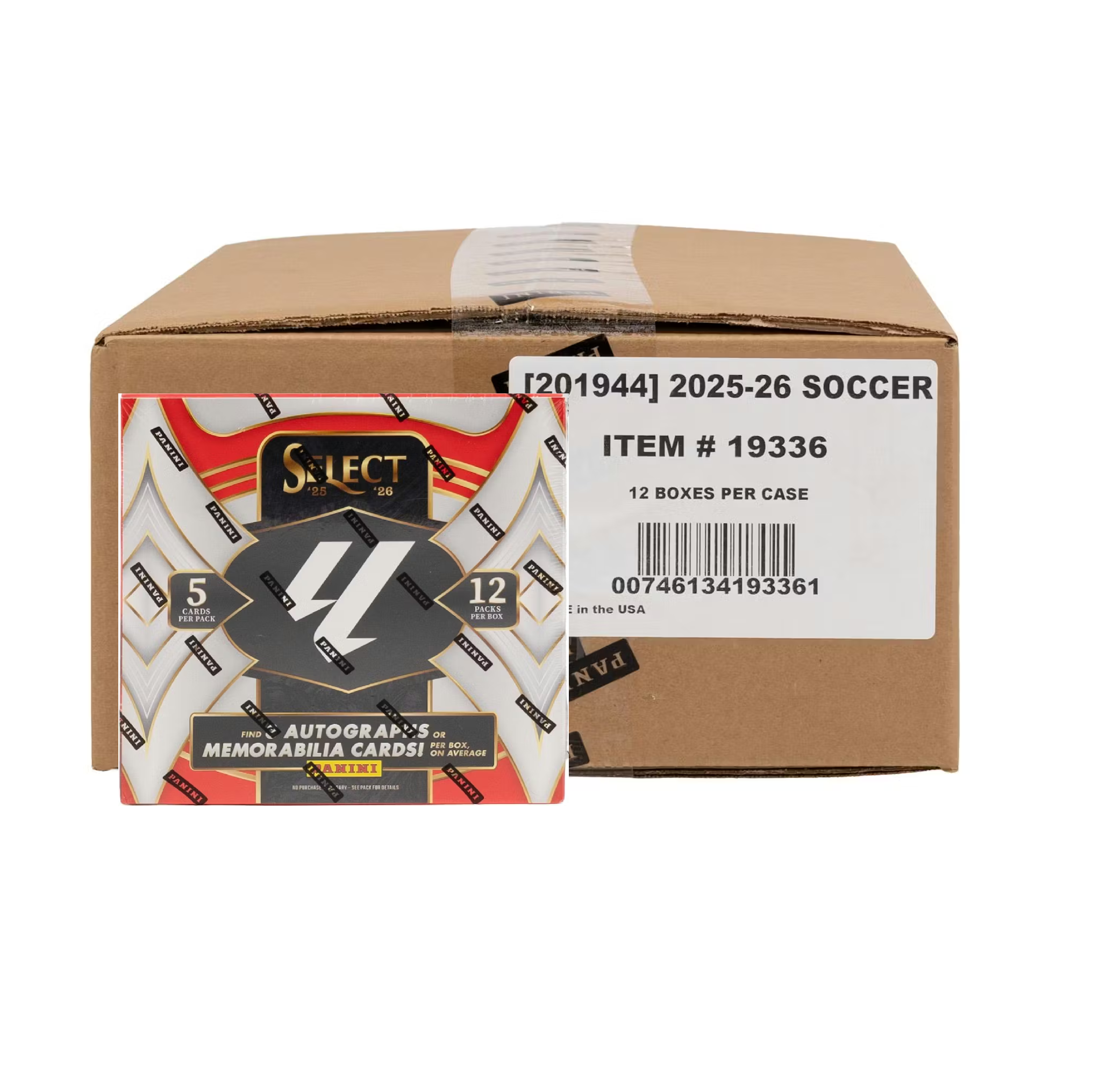 2025-26 Panini Select La Liga Soccer Hobby 12-Box Case