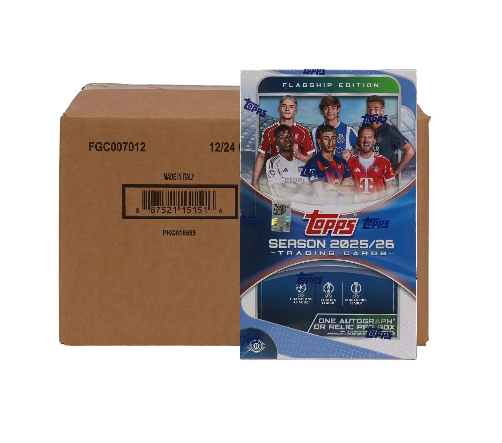 2025-26 Topps UEFA Club Competitions Soccer Hobby 12-Box Case