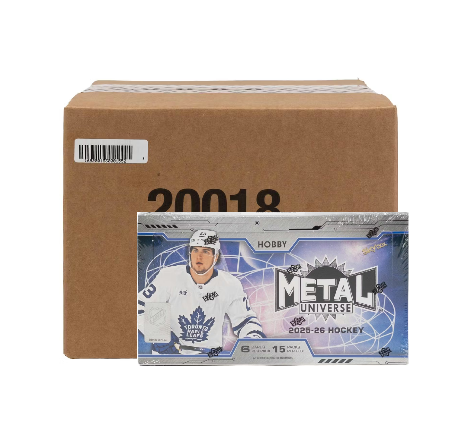 2025-26 Upper Deck Skybox Metal Universe Hockey Hobby 16-Box Case